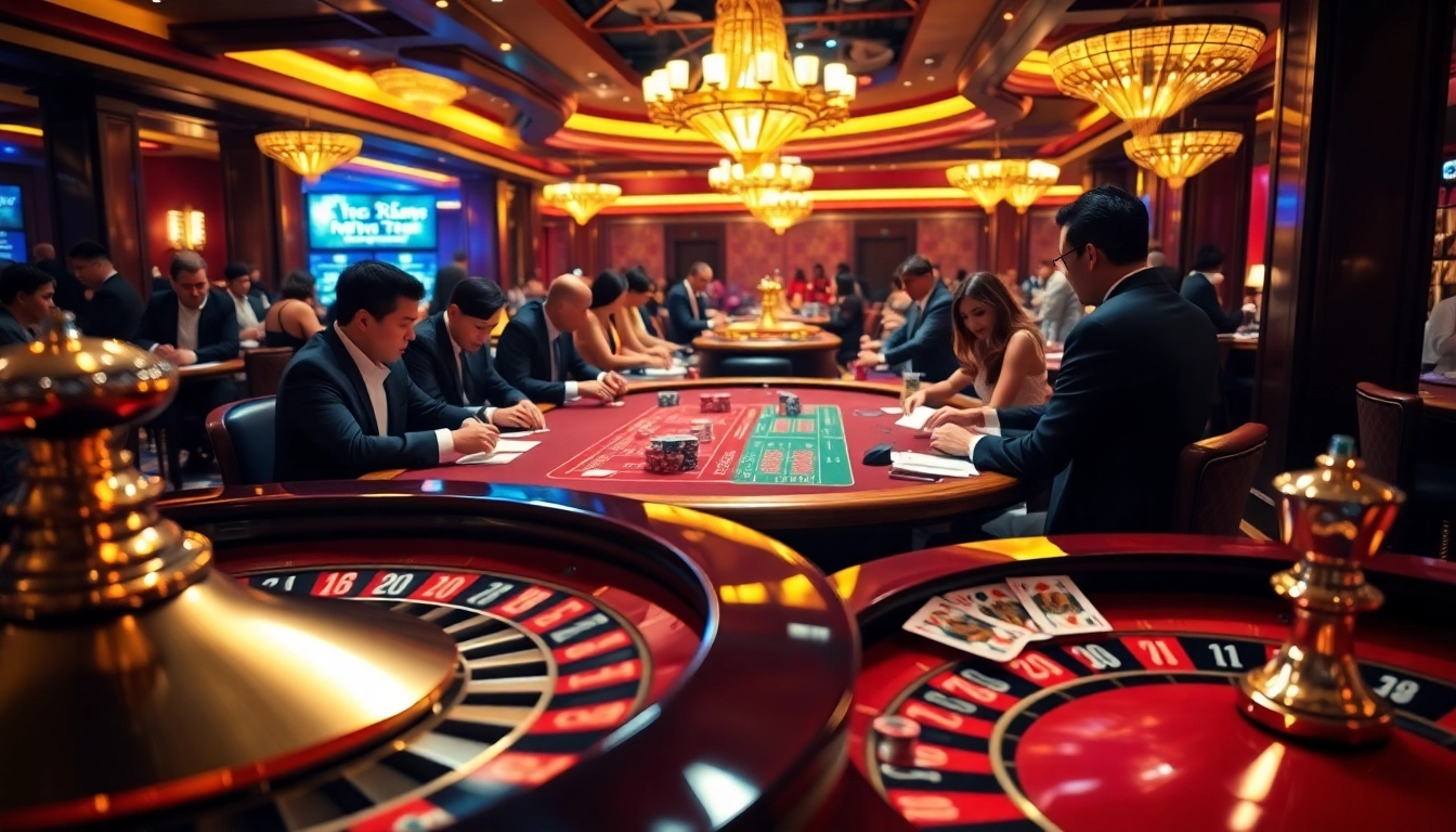 Kèo Nhà Cái strategies at a high-stakes poker table with vibrant chips and cards.